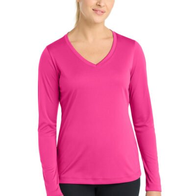 Sport-Tek® Women's Long Sleeve PosiCharge® Competitor™ V-Neck T-Shirt